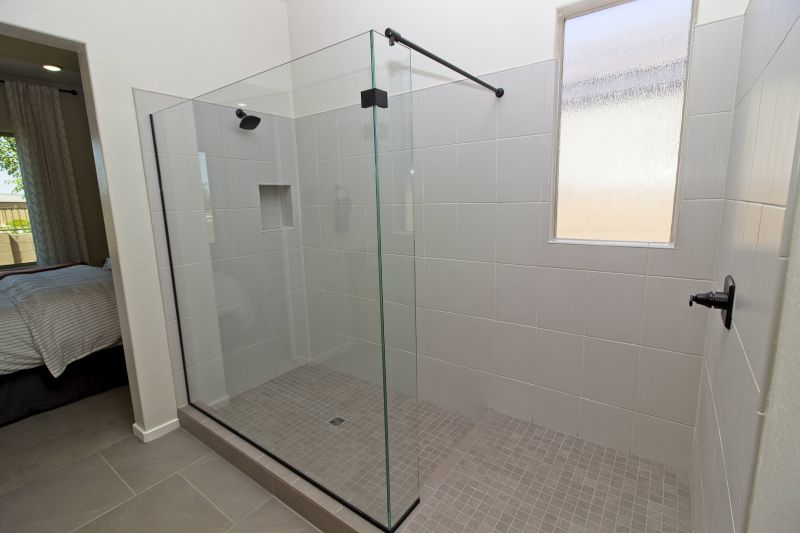Shower with Sliding Glass Doors